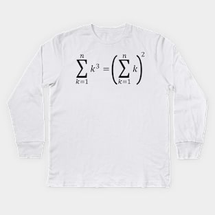 Sum Of Cubes - Math Basics Kids Long Sleeve T-Shirt